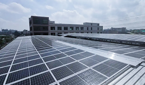 浙江寧波永輝建筑1MWH光伏電站